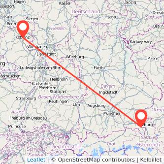 Koblenz Bad Reichenhall Bahn Karte