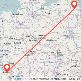 Koblenz Anklam Bahn Karte