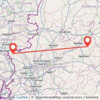 Kleve Detmold Mitfahrgelegenheit Karte