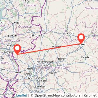 Kleve Bielefeld Mitfahrgelegenheit Karte