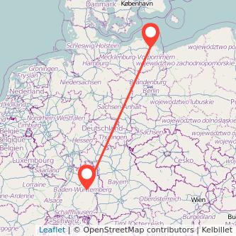 Kirchheim unter Teck Greifswald Bus Karte