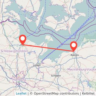 Kiel Warnemünde Bahn Karte