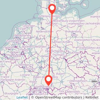 Kiel Ravensburg Mitfahrgelegenheit Karte