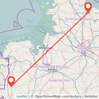 Kiel Meppen Mitfahrgelegenheit Karte