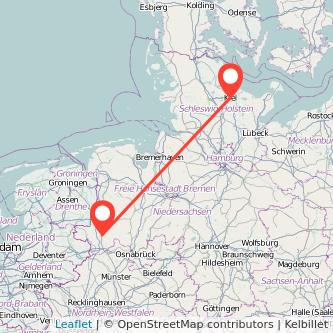 Kiel Lingen Mitfahrgelegenheit Karte