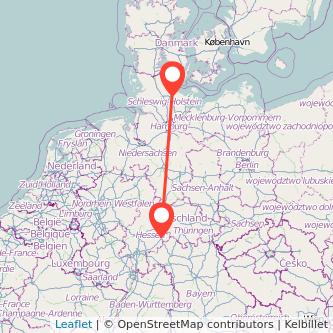 Kiel Fulda Mitfahrgelegenheit Karte