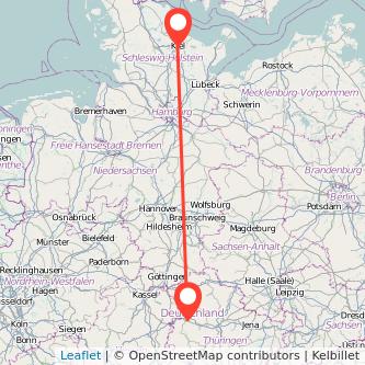 Kiel Eisenach Mitfahrgelegenheit Karte