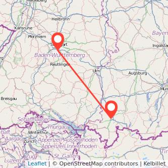 Kempten Leinfelden-Echterdingen Mitfahrgelegenheit Karte