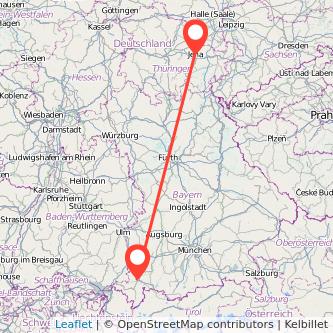 Kempten Jena Mitfahrgelegenheit Karte