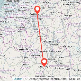 Kehl Recklinghausen Bahn Karte