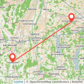 Kaufbeuren Fürstenfeldbruck Mitfahrgelegenheit Karte