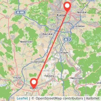 Kassel Wabern Bahn Karte