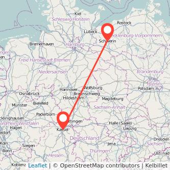 Kassel Schwerin Mitfahrgelegenheit Karte