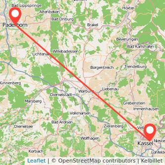 Kassel Paderborn Bahn Karte