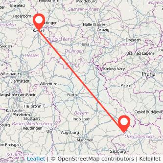 Kassel Bad Füssing Bus Karte