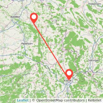 Kassel Detmold Mitfahrgelegenheit Karte