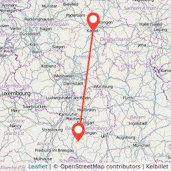 Kassel Balingen Mitfahrgelegenheit Karte