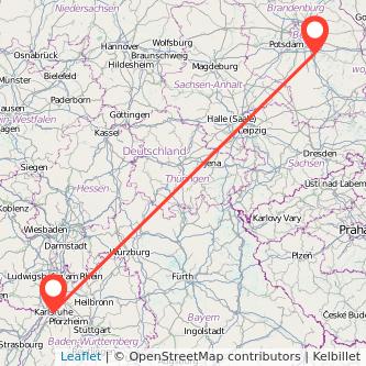 Karlsruhe Königs Wusterhausen Mitfahrgelegenheit Karte