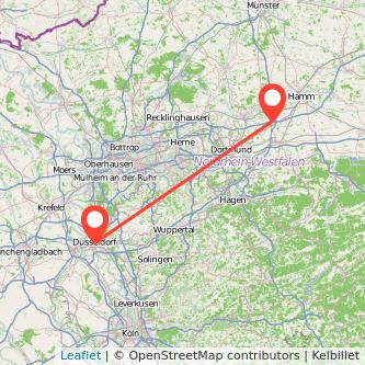 Kamen Düsseldorf Mitfahrgelegenheit Karte