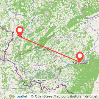 Kaiserslautern Trier Mitfahrgelegenheit Karte