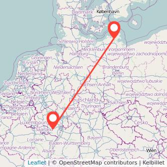 Kaiserslautern Stralsund Bahn Karte