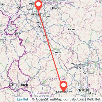 Kaiserslautern Ratingen Mitfahrgelegenheit Karte