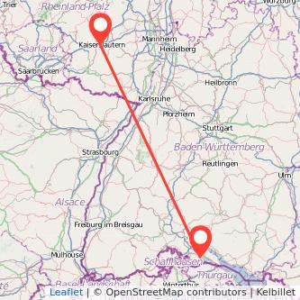 Kaiserslautern Radolfzell am Bodensee Bahn Karte