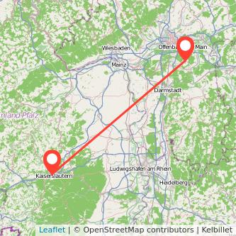 Kaiserslautern Dietzenbach Mitfahrgelegenheit Karte