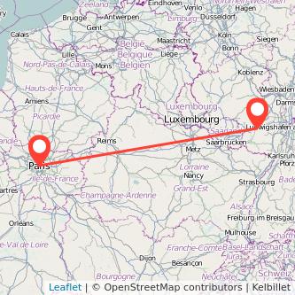 Kaiserslautern Paris Mitfahrgelegenheit Karte