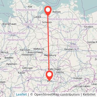 Jena Wismar Mitfahrgelegenheit Karte