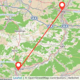 Jena Rudolstadt Mitfahrgelegenheit Karte