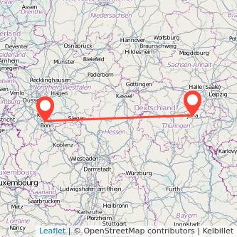 Jena Niederkassel Mitfahrgelegenheit Karte