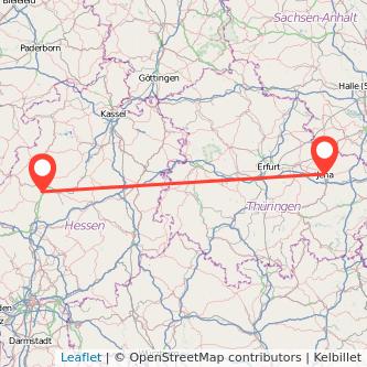 Jena Marburg Mitfahrgelegenheit Karte