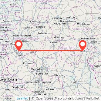 Jena Köln Mitfahrgelegenheit Karte