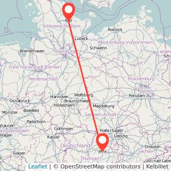 Jena Kiel Mitfahrgelegenheit Karte