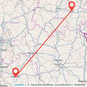 Jena Heilbronn Mitfahrgelegenheit Karte