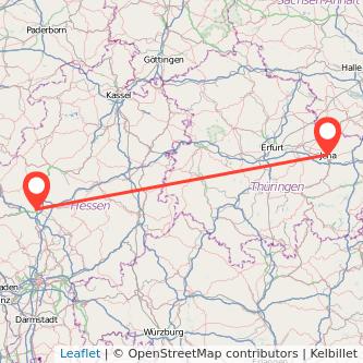 Jena Gießen Mitfahrgelegenheit Karte