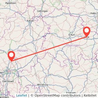 Jena Friedberg Mitfahrgelegenheit Karte