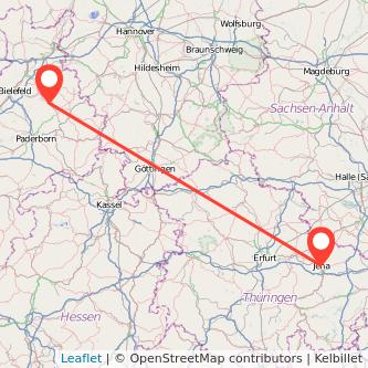 Jena Detmold Mitfahrgelegenheit Karte