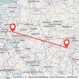 Jena Bocholt Mitfahrgelegenheit Karte