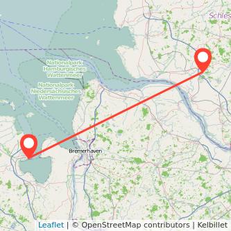 Itzehoe Wilhelmshaven Mitfahrgelegenheit Karte