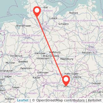 Itzehoe Jena Bahn Karte