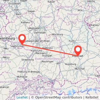 Ingolstadt Homburg Mitfahrgelegenheit Karte