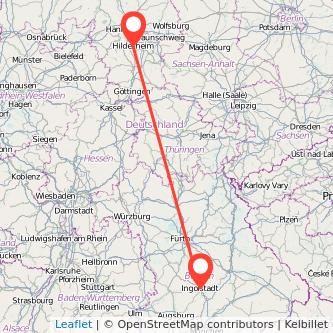 Ingolstadt Hildesheim Mitfahrgelegenheit Karte