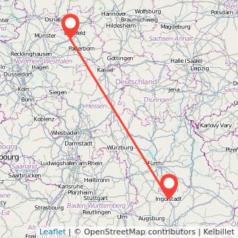 Ingolstadt Gütersloh Mitfahrgelegenheit Karte
