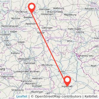 Ingolstadt Bad Oeynhausen Bahn Karte