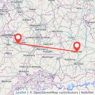 Ingolstadt Forbach Bahn Karte