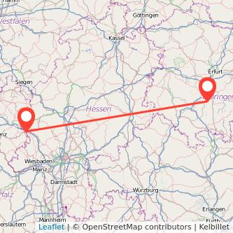 Ilmenau Limburg Mitfahrgelegenheit Karte