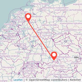 Ibbenbüren Prien am Chiemsee Bahn Karte