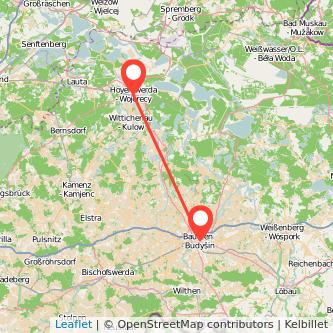 Hoyerswerda Bautzen Mitfahrgelegenheit Karte